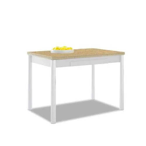 ASTIMESA - Mesa de Cocina Extensible - Estructura Blanca Tapa Laminado