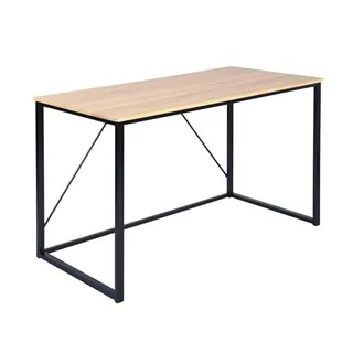 Well Home Mesa Plegable ''Elmo Oak'' en madera de Nogal y color Negro
