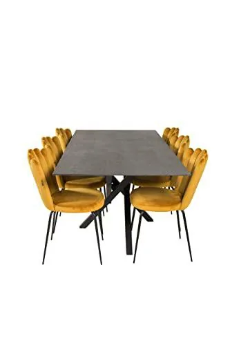 Venture Home GR19182 LLmhamn & Piazza Gastronomía Mesa con 6 Sillas