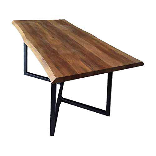 ZONS ALLEXUS - Mesa de comedor de color madera, color negro