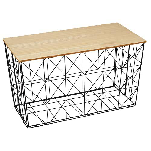 HOME DECO FACTORY HD7206 Mesa Plegable con Cable, Color