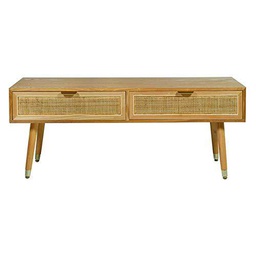 BigBuy Home S0111210 Mesa para Televisión Sedir, Madera de Pino