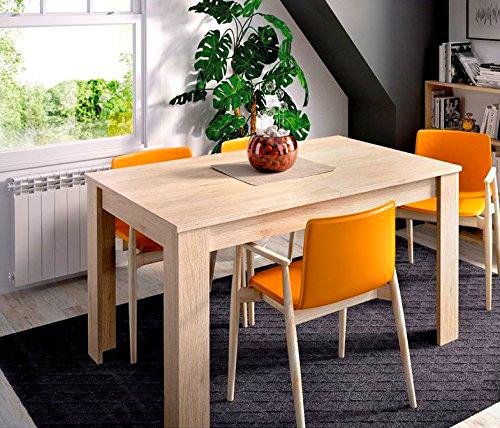 LIQUIDATODO ® - Mesa extensible de 140x90 cm moderna y barata ext a 190 cm en color natural