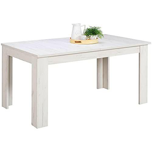 TUCO - Mesa Extensible para salón, comedor o cocina en color roble blanco