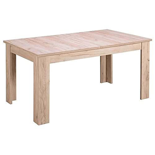 TUCO - Mesa extensible comedor salón cocina, color gris roble