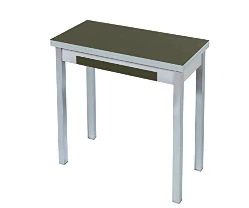 ASTIMESA Tipo Libro Mesa de Cocina, Metal, Grafito, 80x40cm