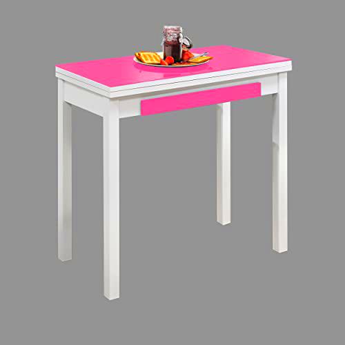 ASTIMESA MLBFUC Mesa de Cocina, Metal, Fucsia, 80x40cm