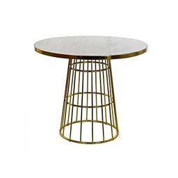 Mesa de Comedor DKD Home Decor Mármol Hierro (90 x 90 x 75.5 cm)