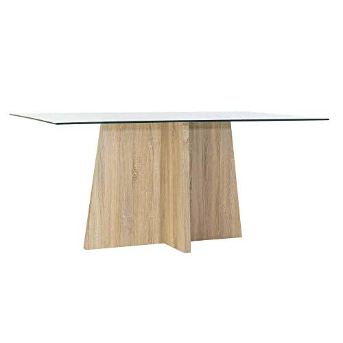 Mesa de Comedor DKD Home Decor Cristal Madera MDF (160 x 90 x 75 cm)