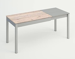 ASTIMESA Tipo Carro Mesa de Cocina, Metal, Amundsen, 100x60cm