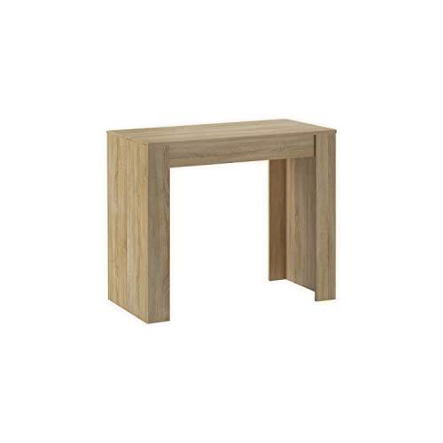 Comfort Products Skraut Home | Mesa Consola de Comedor Extensible hasta 140 cm | Color Roble | tamaño Cerrado: 90 x 50 x 78 cm