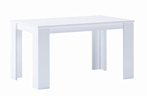 Comfort Products Skraut Home | Mesa de Comedor de 140 cm | Color Blanco Mate