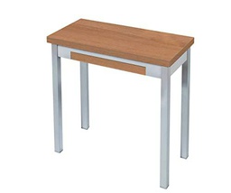 ASTIMESA Tipo Libro Mesa de Cocina, Metal, Roble Tenesse, 90x50cm