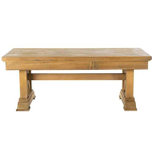 Mesa De Comedor Dkd Home Decor Pino Acabado Envejecido (120 X 60 X 46 Cm)