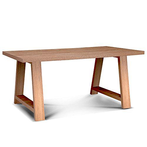 Cribel Melody - Mesa de Madera, Color Olmo Oscuro, 180 x 85 x 75 cm