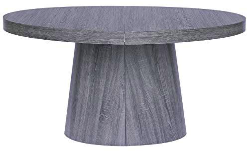 Menzzo Oluze Mesa, Madera, Vintage, L150 x P100 x H76 cm Avec rallonge : L300cm