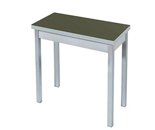 ASTIMESA Tipo Libro Mesa de Cocina, Metal, Grafito, 80x40cm