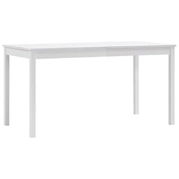 vidaXL Mesa de Comedor (140 x 70 x 73 cm), Color Blanco
