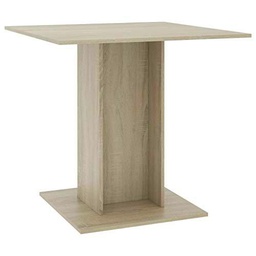 vidaXL Mesita de Comedor con diseño de Sonoma (80 x 80 x 75 cm), Color Gris