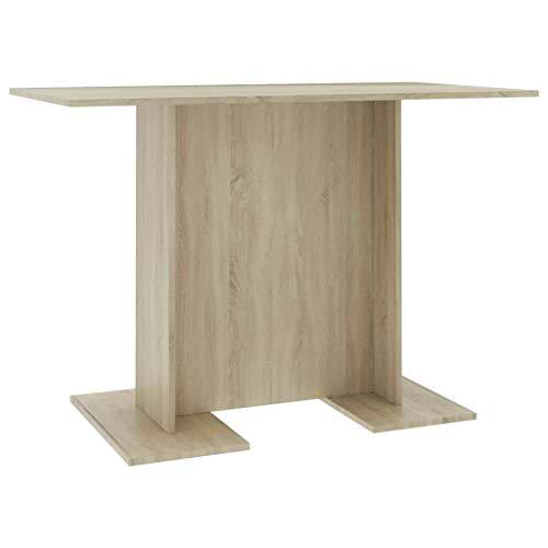 vidaXL Mesita de Comedor con diseño de Sonoma (110 x 60 x 75 cm), Color Gris