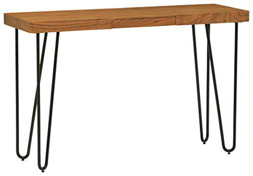 Marca Amazon - Rivet - Consola de madera y metal con patas de horquilla