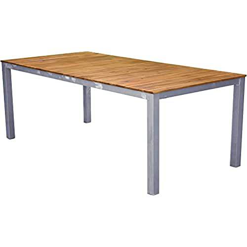 Venture Home Zenia-Mesa de Cena (200 x 100 cm), Color Acacia