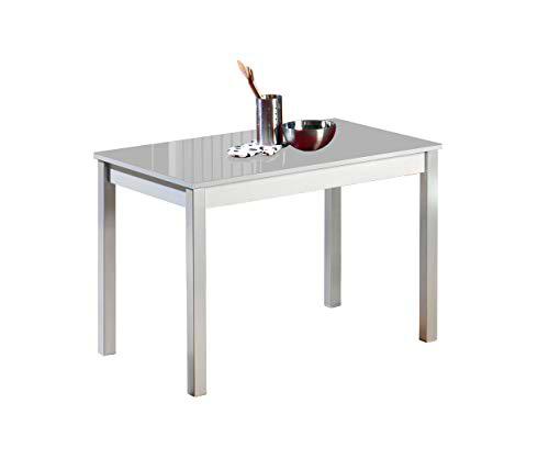 ASTIMESA Mesa de Cocina Fija Cristal Gris 70x110cms