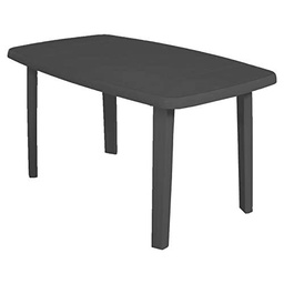 ARETA s.r.l. (ARE) Antracita-Mesa de Color marrón, 140 x 80 x 72 cm