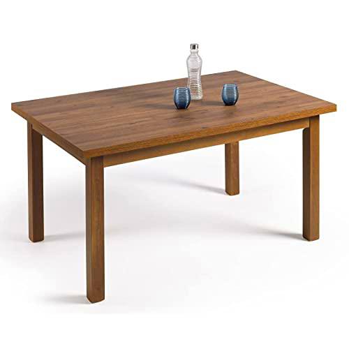 HOGAR24 ES | Mesa Multiusos Comedor Cocina Dimensiones 120 x 80 cm Extensible Libro a 190 x 80 cm | Color Nogal