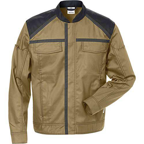 FRISTADS Fusion - Chaqueta para hombre (talla S), color caqui y negro