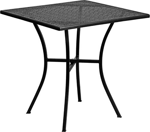 Flash Furniture Muebles Flash Mesa de Patio de Acero pies Cuadrados