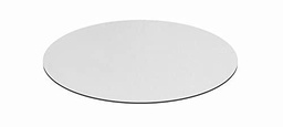 KONTE.DESIGN Disparos Mesa, Fibra Celulósica, Color Blanco, Ø 60