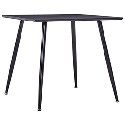 vidaXL Mesa de Comedor (80,5 x 80,5 x 73 cm), Color Negro
