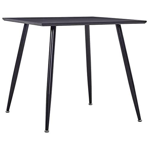 vidaXL Mesa de Comedor (80,5 x 80,5 x 73 cm), Color Negro