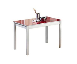 ASTIMESA Mesa de Cocina Fija Rojo 110x70 cms