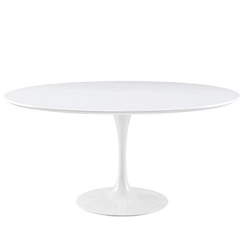 Modway Lippa Mid-Century ModernRound Artificial Marble Side Table