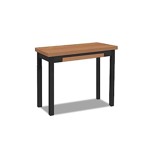 ASTIMESA Mesa de Cocina Tipo Libro, Roble 45, 80 x 40 cm a 80 x 80 cm