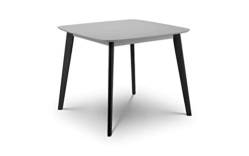 Julian Bowen Casa-Mesa de Comedor Cuadrada, Color Gris y Negro