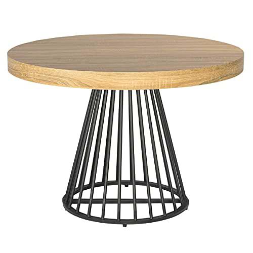 Menzzo Grivery Mesa, Color Roble Claro, L110 x P110-160-210-260 x H76cm