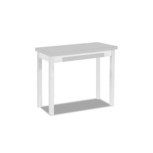 ASTIMESA Mesa de Cocina Tipo Libro, Gris, 80 x 40 cm a 80 x 80 cm