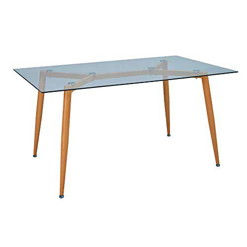 Studio Decor Milos Mesa Comedor, Cristal, Mediano