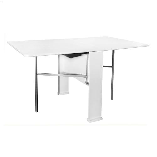 Aranaz Mesa Extensible con alas nari Color Blanca, 134 X 80 X 74 cm