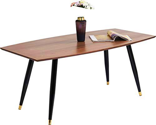 Kare Curve - Mesa (180 x 90 cm, tamaño único), Color marrón