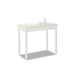 ASTIMESA Tipo Libro Mesa de Cocina, Beige, 80 x 40 cm a 80 x 80 cm