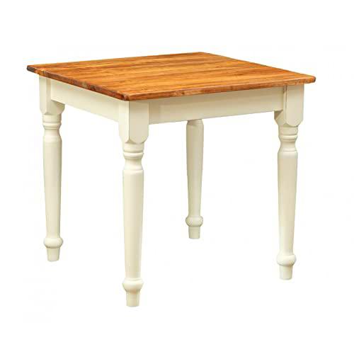 Biscottini Mesa de Comedor Extensible, Madera, Color Blanco