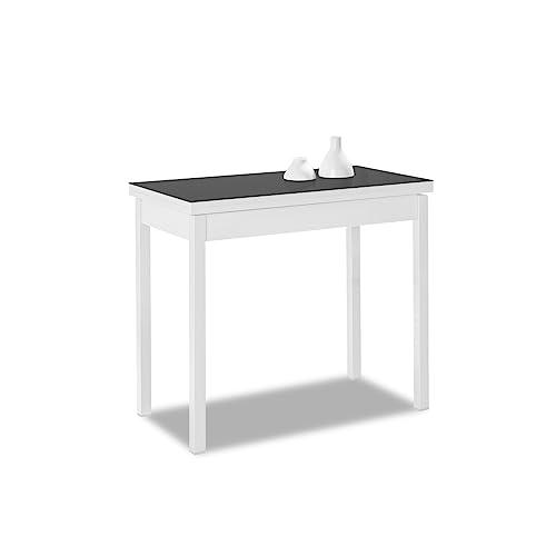 ASTIMESA Tipo Libro Mesa de Cocina, Grafito, 80 x 40 cm a 80 x 80 cm