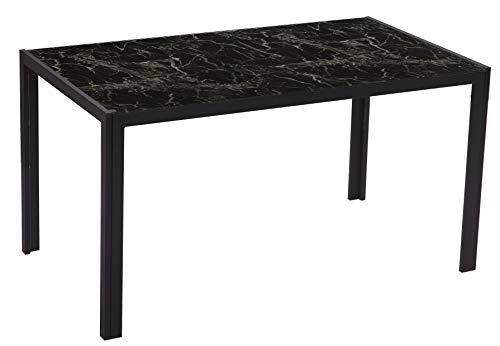 Studio Decor Mesa Comedor t/Cristal imitación mármol