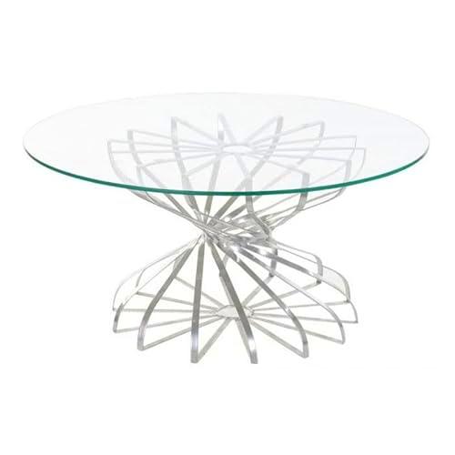 DKD Home Decor DKD 3033 Mesa de Comedor, Verre, 81 x 81 x 38 cm