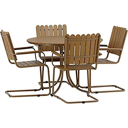 Venture Home Holmsund-Juego de cenas, Color Beige Mesa