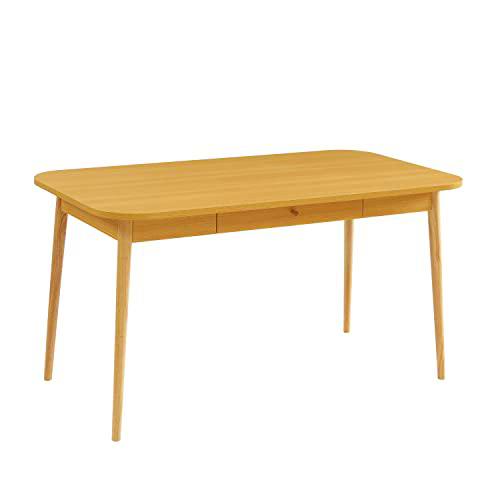 BAÏTA Macaron Mesa de Comedor, Color Roble Claro, 150 cm
